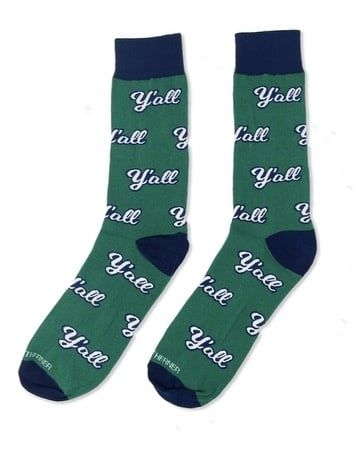Y&#39;all Green Socks