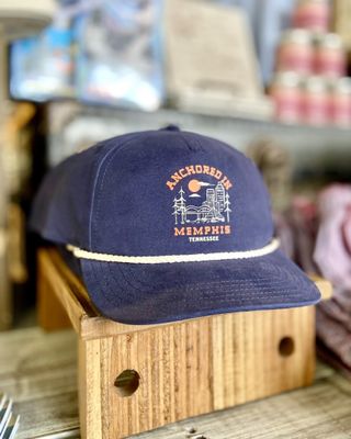 Anchored In Memphis Canvas Cappy 
