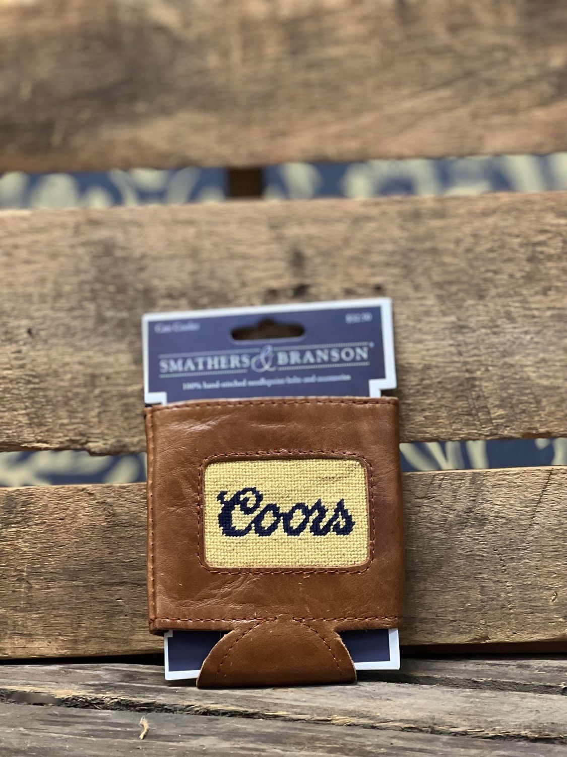 Coors Needlepoint Can Cooler