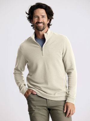 Men&#39;s Waffle Quarter Zip