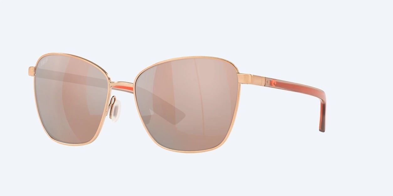 Paloma Brushed Rose Gold Copper Silver Mirror 580P