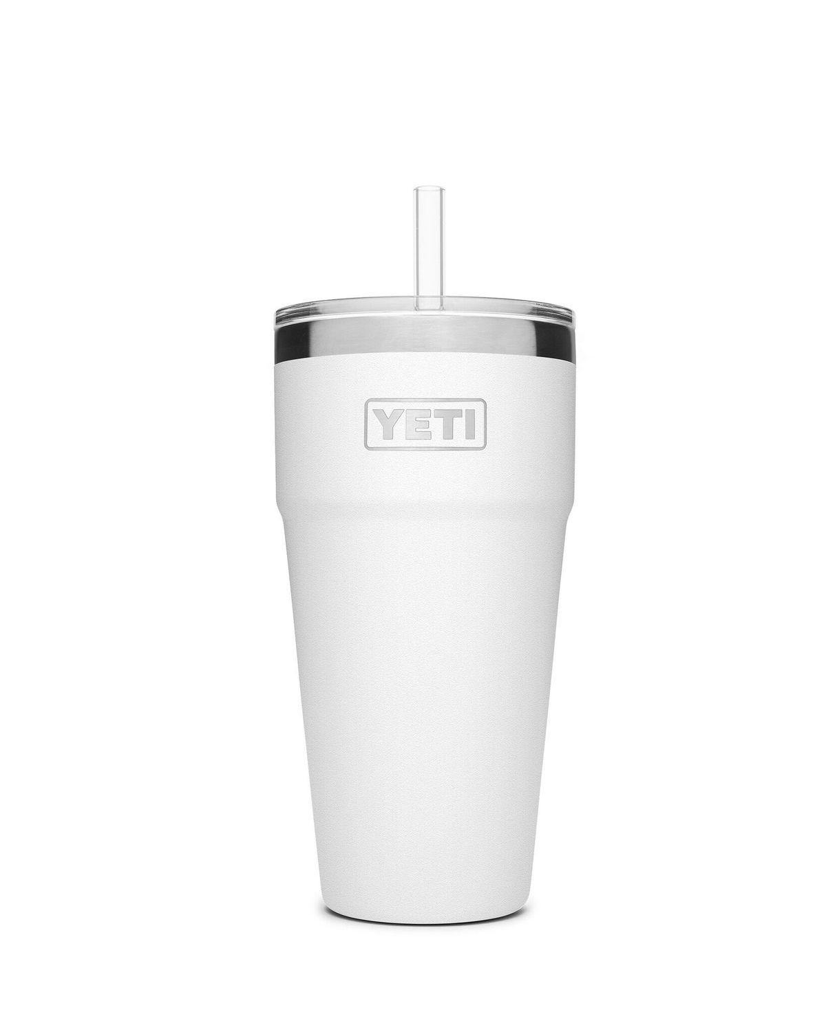 Rambler 26 oz Straw Cup White