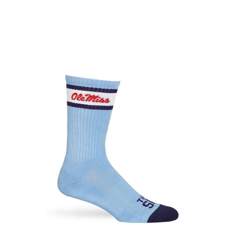 Powder Retro Script Casual Sock