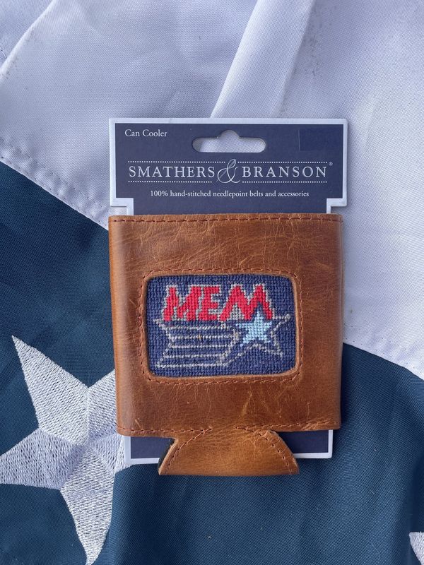 MEM Star Needlepoint Can Cooler