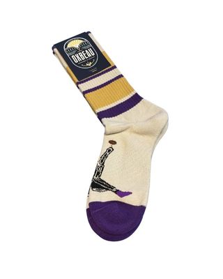 Air Brother Beige Stripe Casual Sock