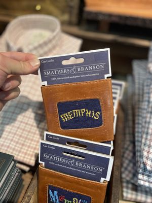 Arched Memphis Needlepoint Can Cooler