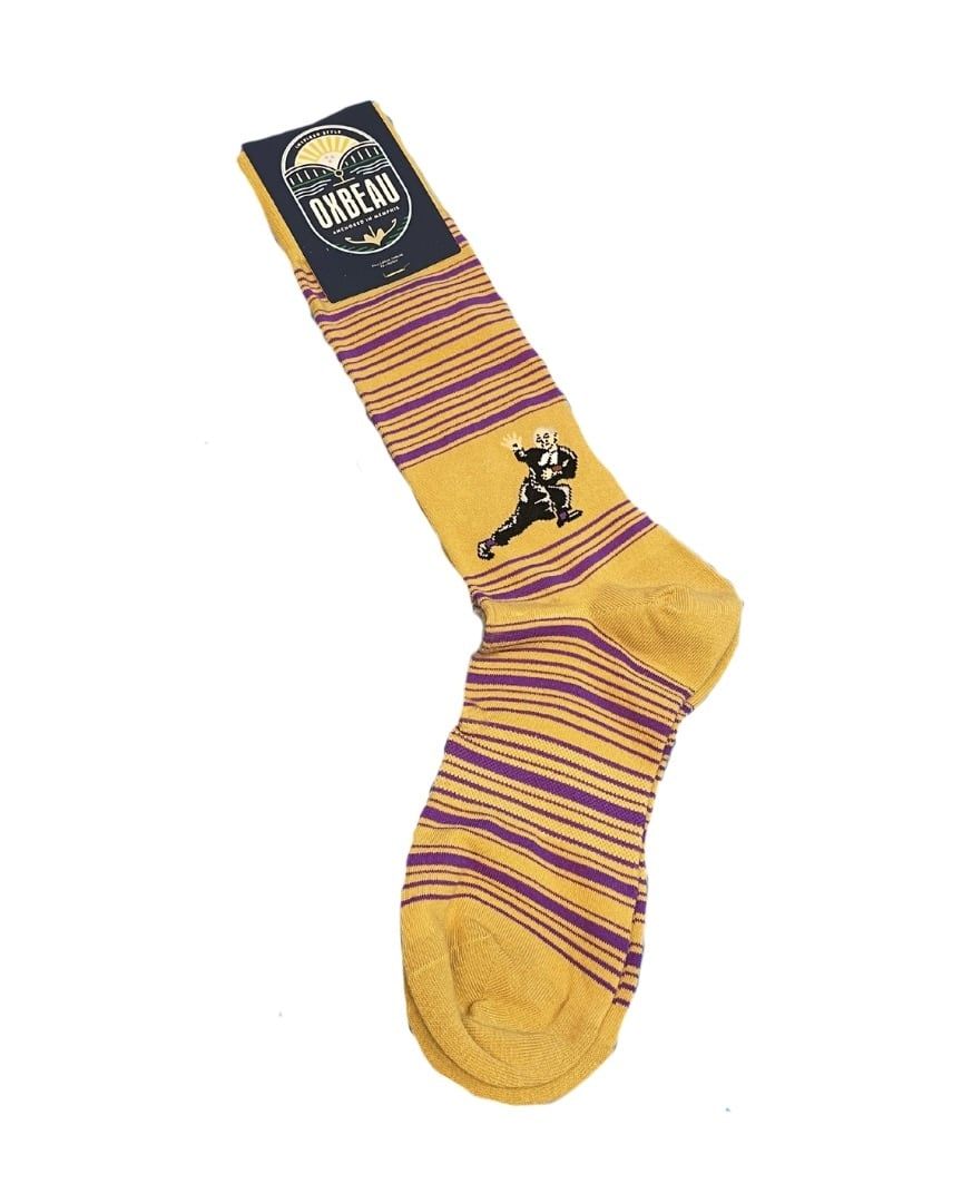 Brother Football Patchwork Dress Sock