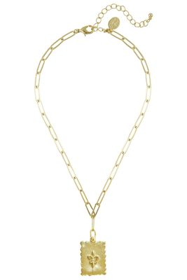 Fleur De Lis Stamp Necklace
