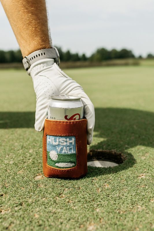Hush Y&#39;all Needlepoint Can Cooler