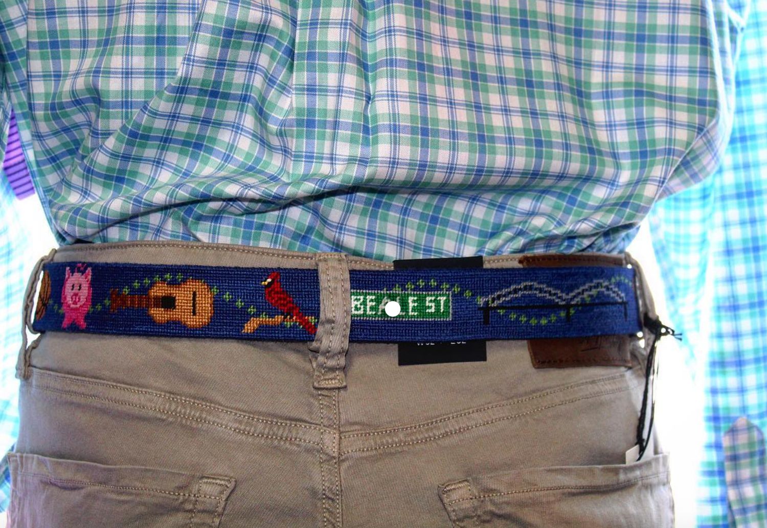 901 Belt, Color: Navy, Size: 28