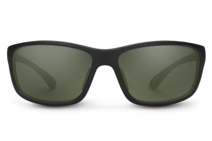 Sentry Polarized Sunglasses, Color: Matte Black/Gray Green