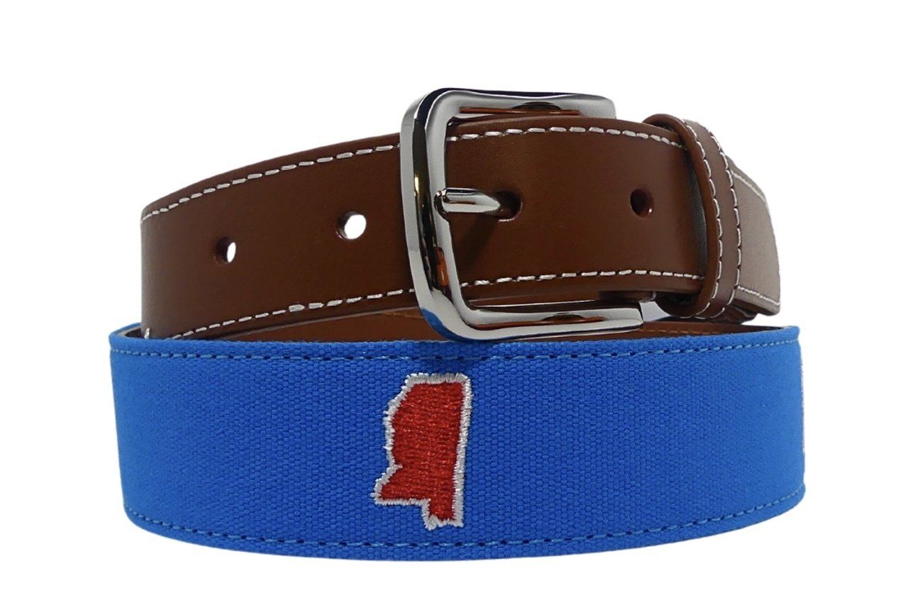 Roostas Needlepoint Belt, Color: Sip, Size: 32
