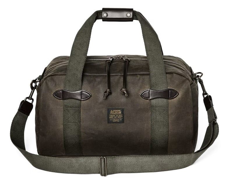 Tin Cloth Small Duffle Bag, Color: Otter Green