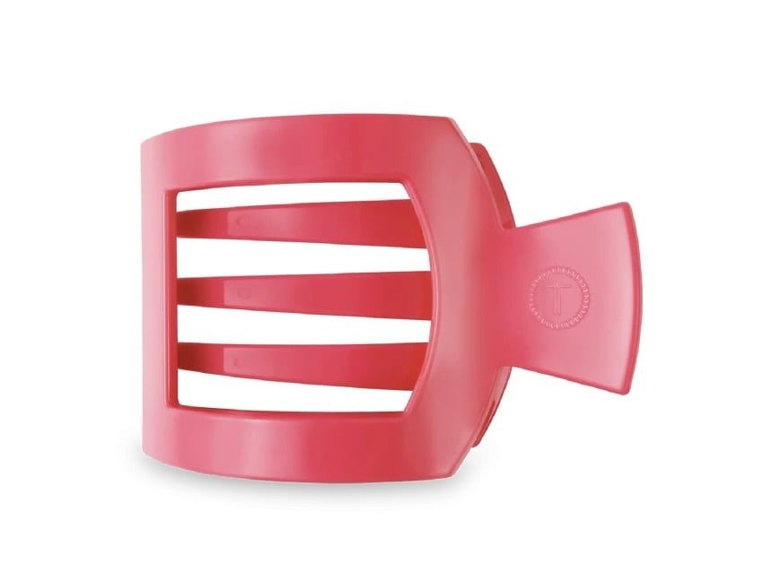 Medium Flat Square Hair Clip, Color: Bikini Boardroom