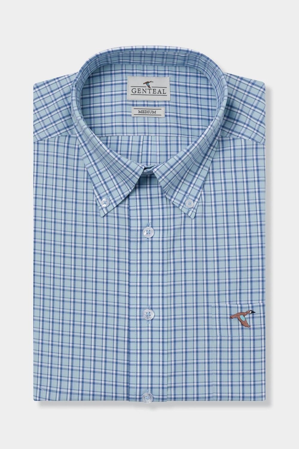 Bennett Cotton Sport Shirt, Color: Capri, Size: S