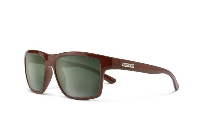 A-Team Polarized Sunglasses, Color: Cedar/Gray Green Mirror