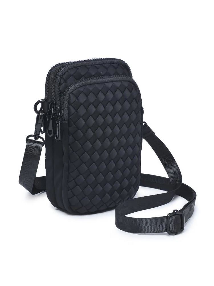 Divide &amp; Conquer - Woven Neoprene Crossbody , Color: Black