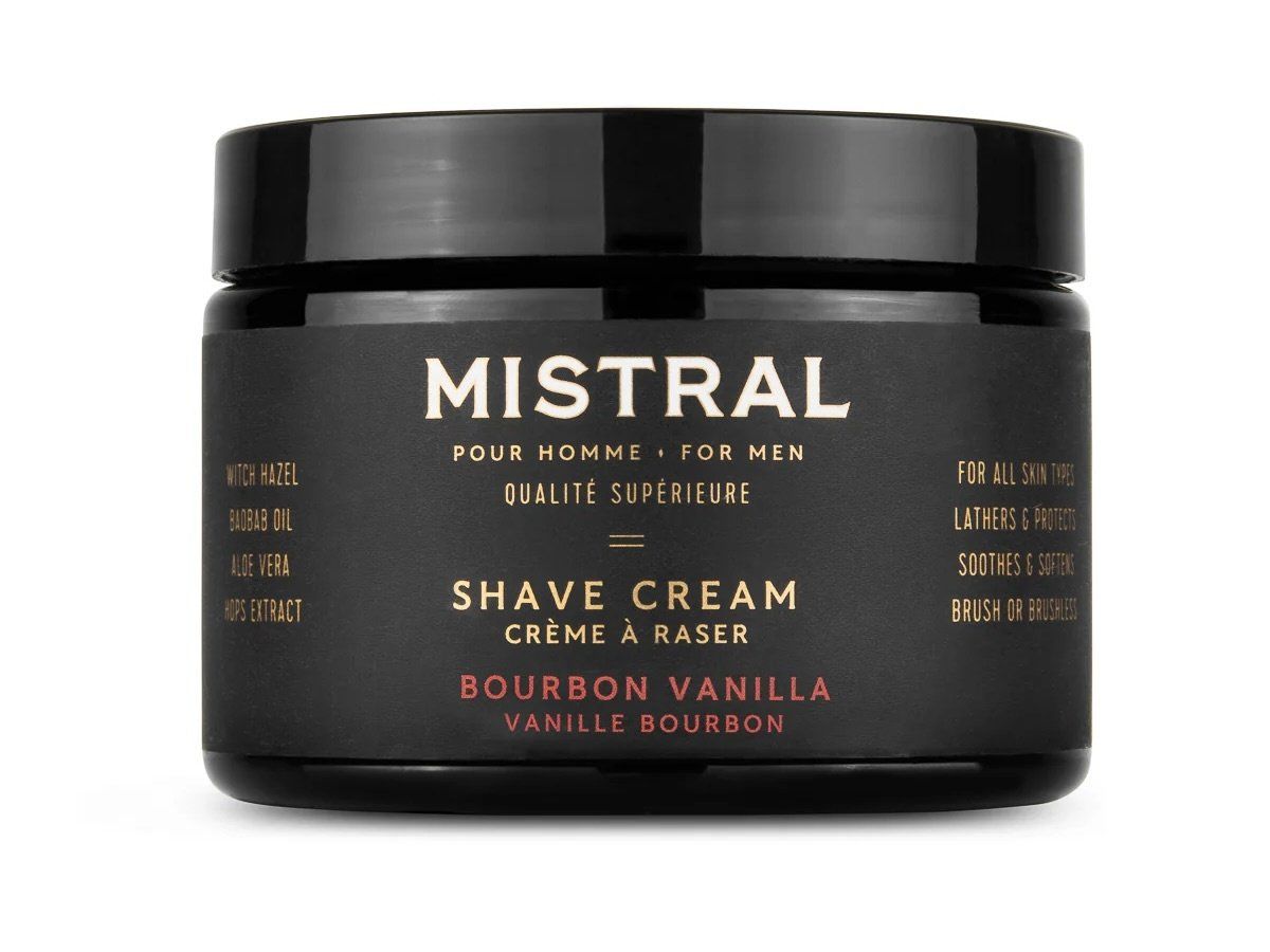 Mistral Shave Cream Tub 9oz. , Fragrance: Bourbon Vanilla