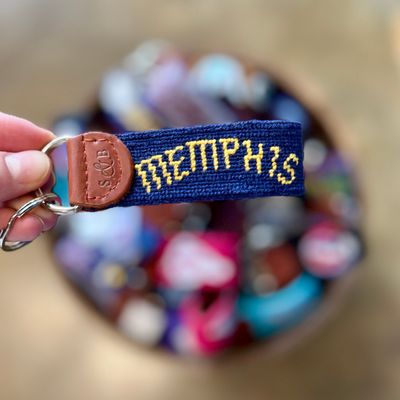 Arched Memphis Key Fob