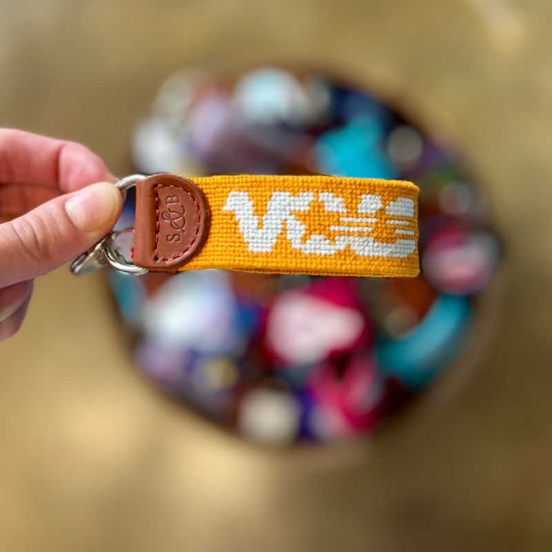 Star Vols Needlepoint Key Fob