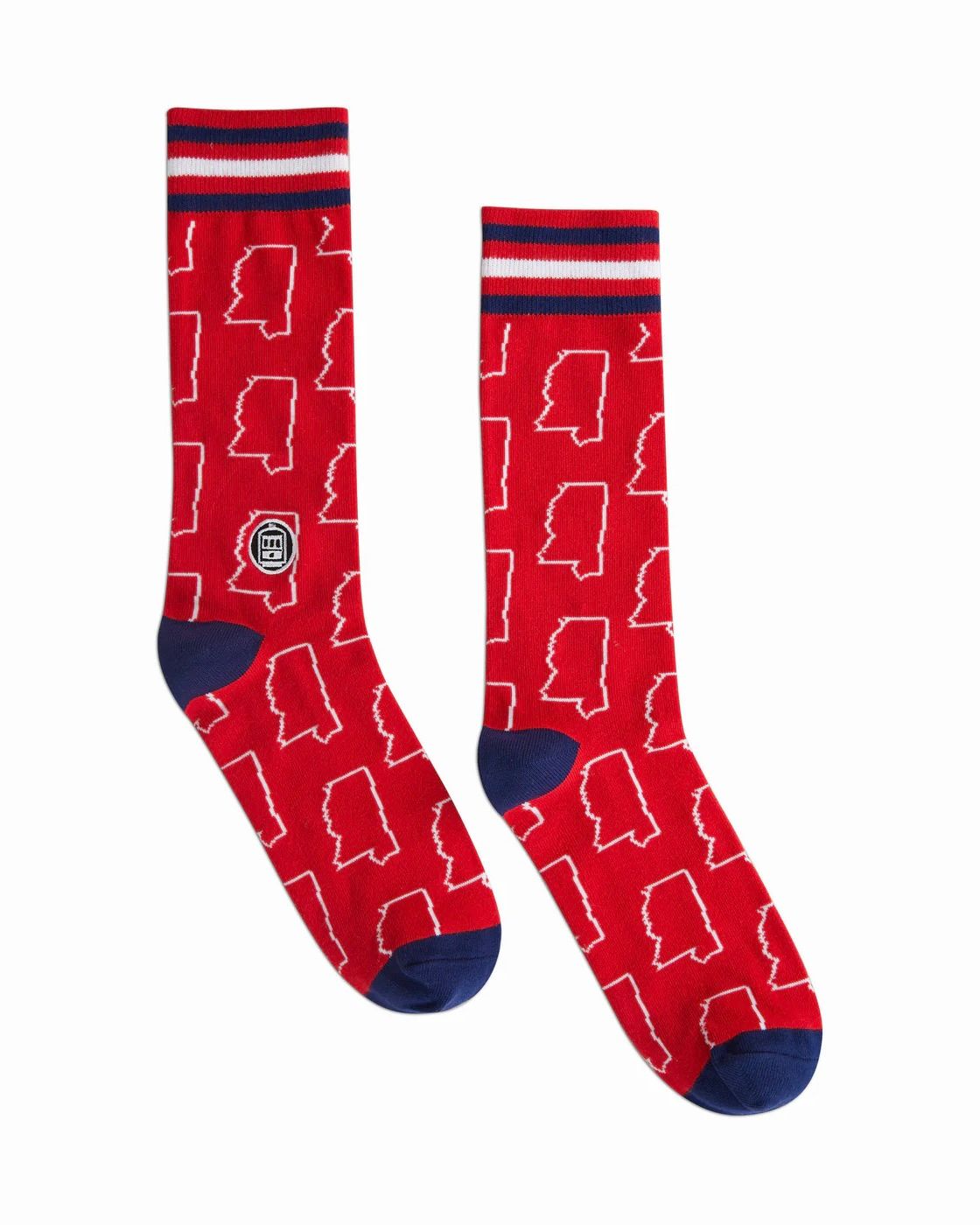 Bonfolk Mississippi Socks Red