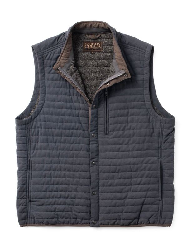 Newport Suede Vest, Color: Navy, Size: S