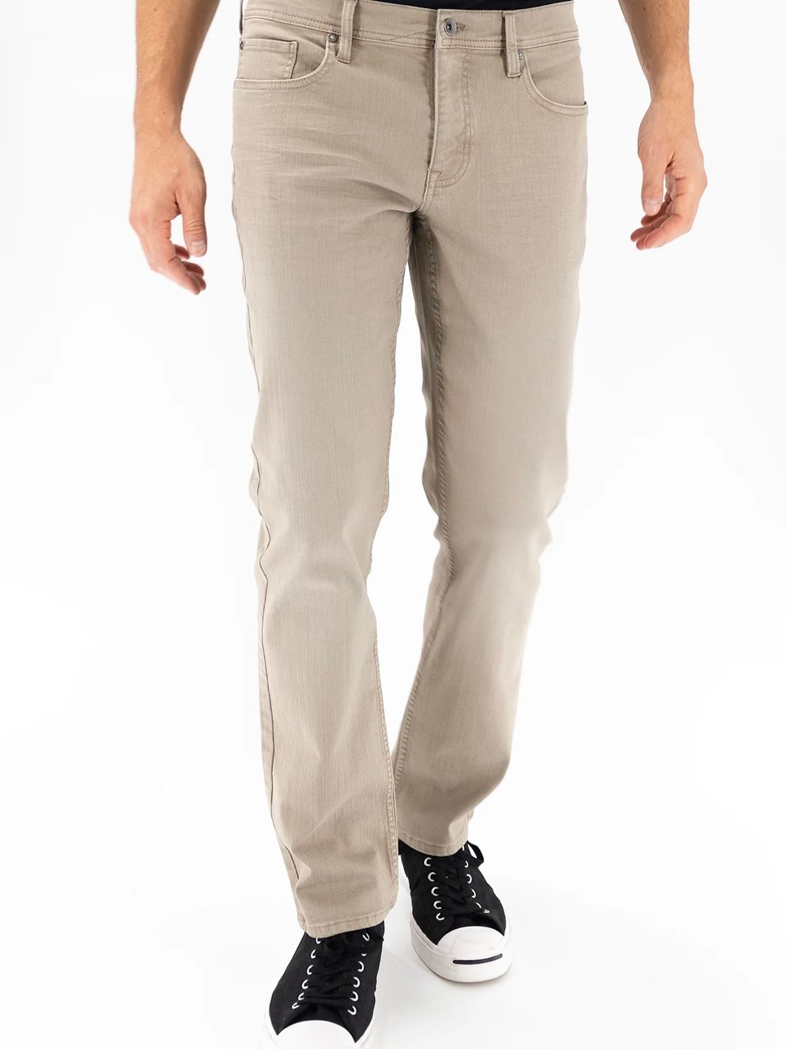 Slim Straight Jeans, Color: Greyhound, Waist: 28, Inseam: 30