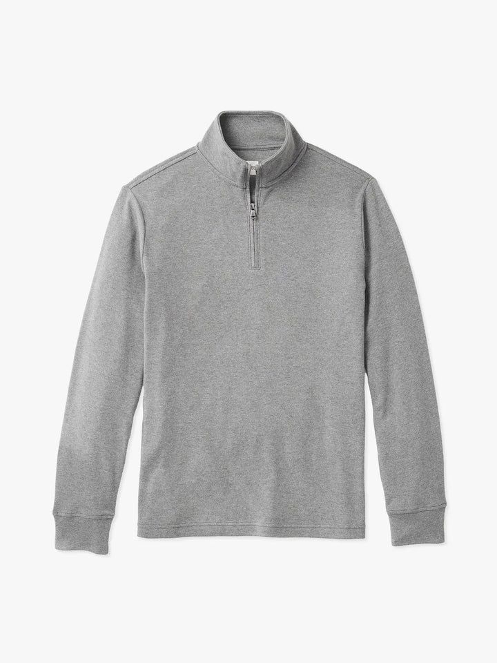 Larchmont Seawool Quarter Zip, Color: Heather Grey, Size: M