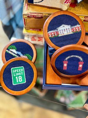 University of Mississippi Life Needlepoint Coasters