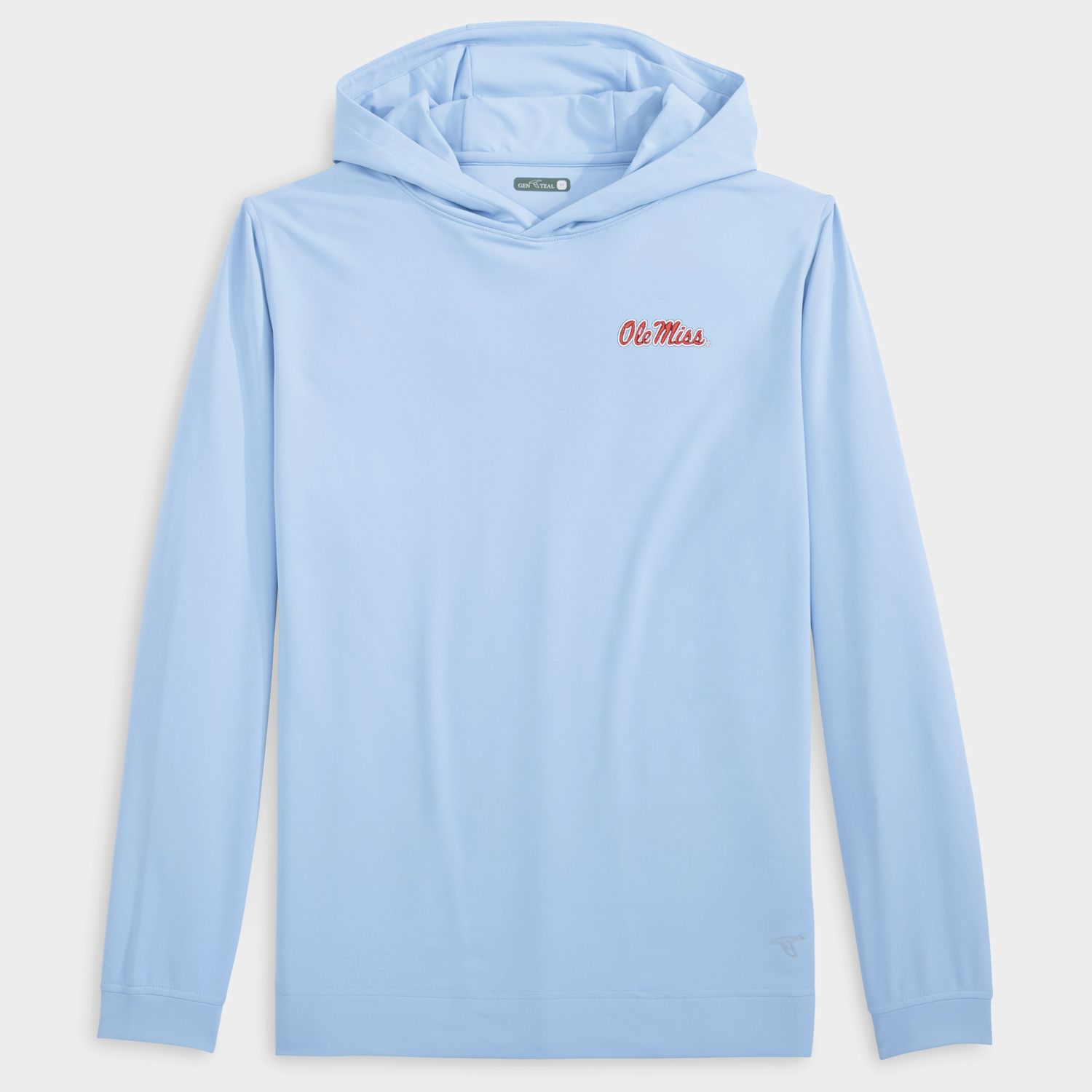 Ole Miss Script Venture Hoodie, Color: Heritage Blue, Size: M