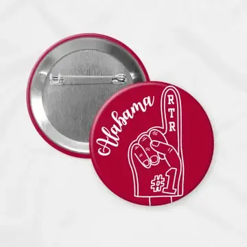 Game Day Buttons, School: Alabama Foam Finger