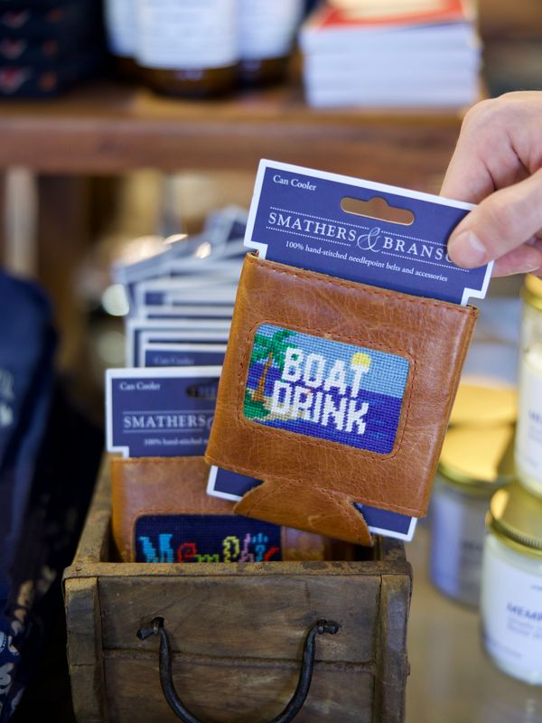 Boat Drink Needlepoint Can Cooler