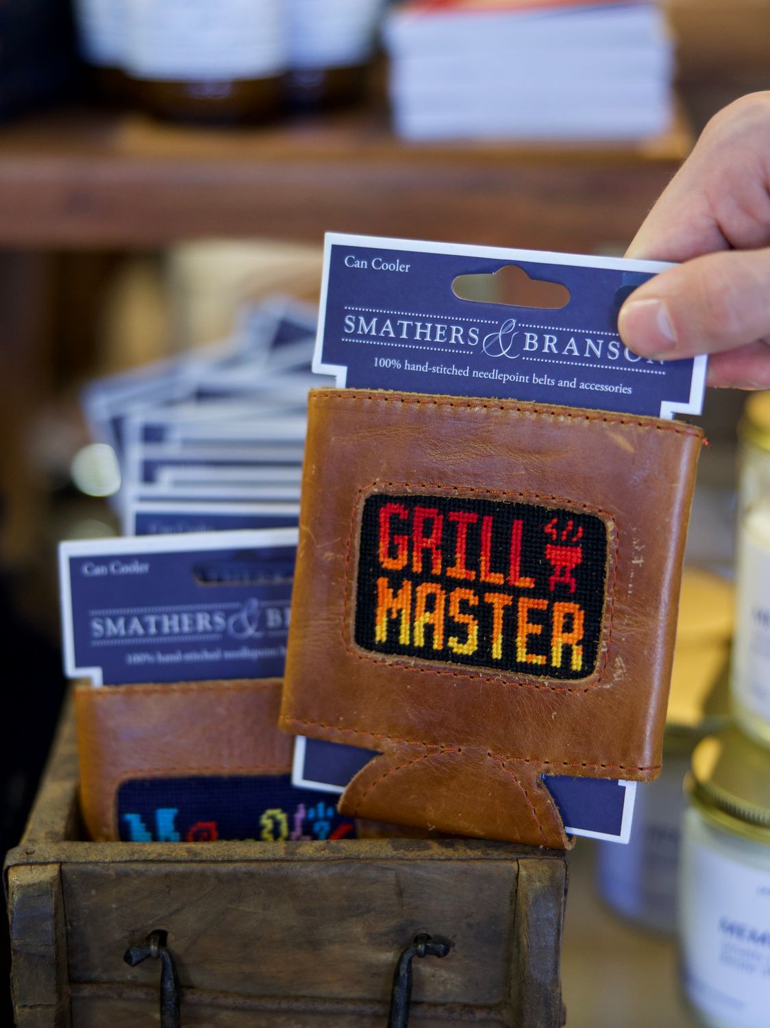 Grill Master Needlepoint Can Cooler