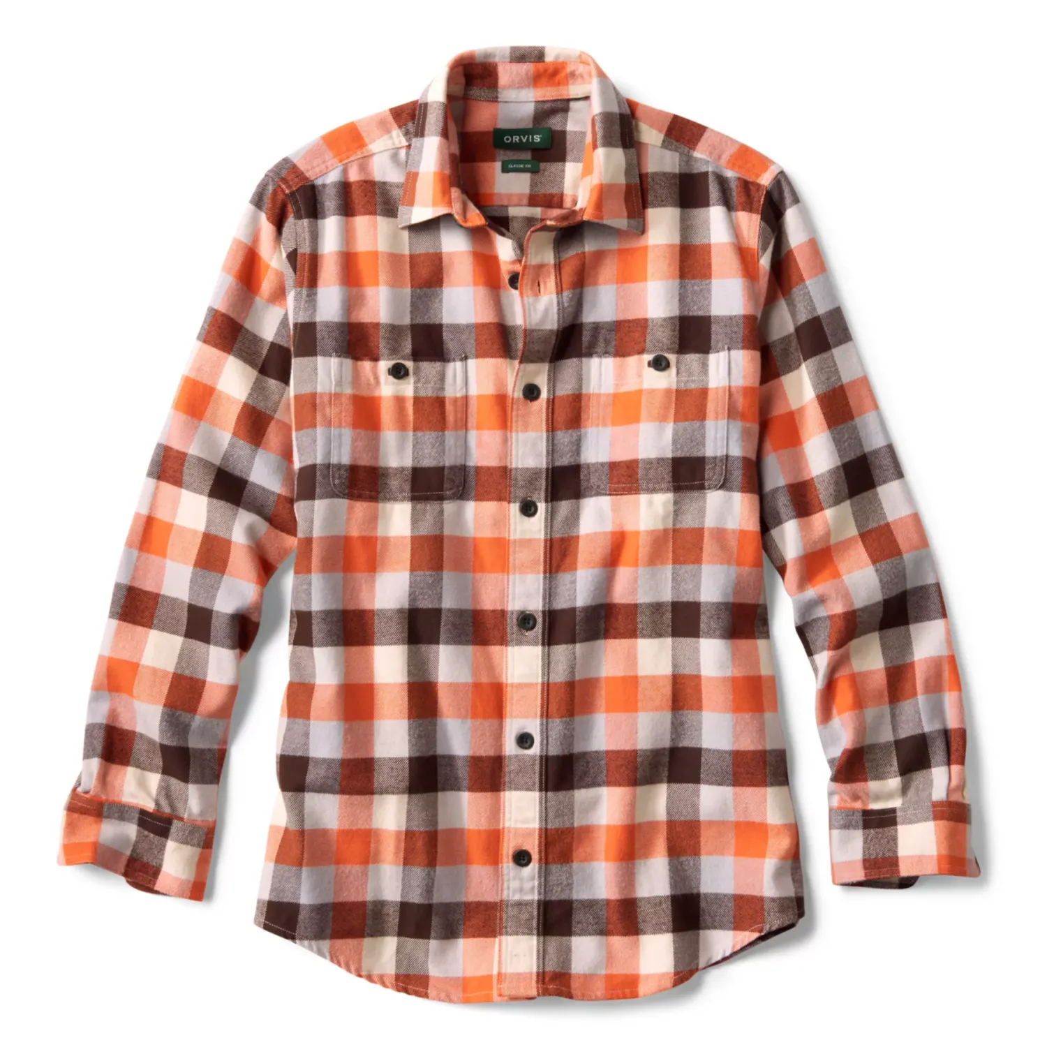 Perfect Flannel Shirt, Color: Bark Check, Size: M