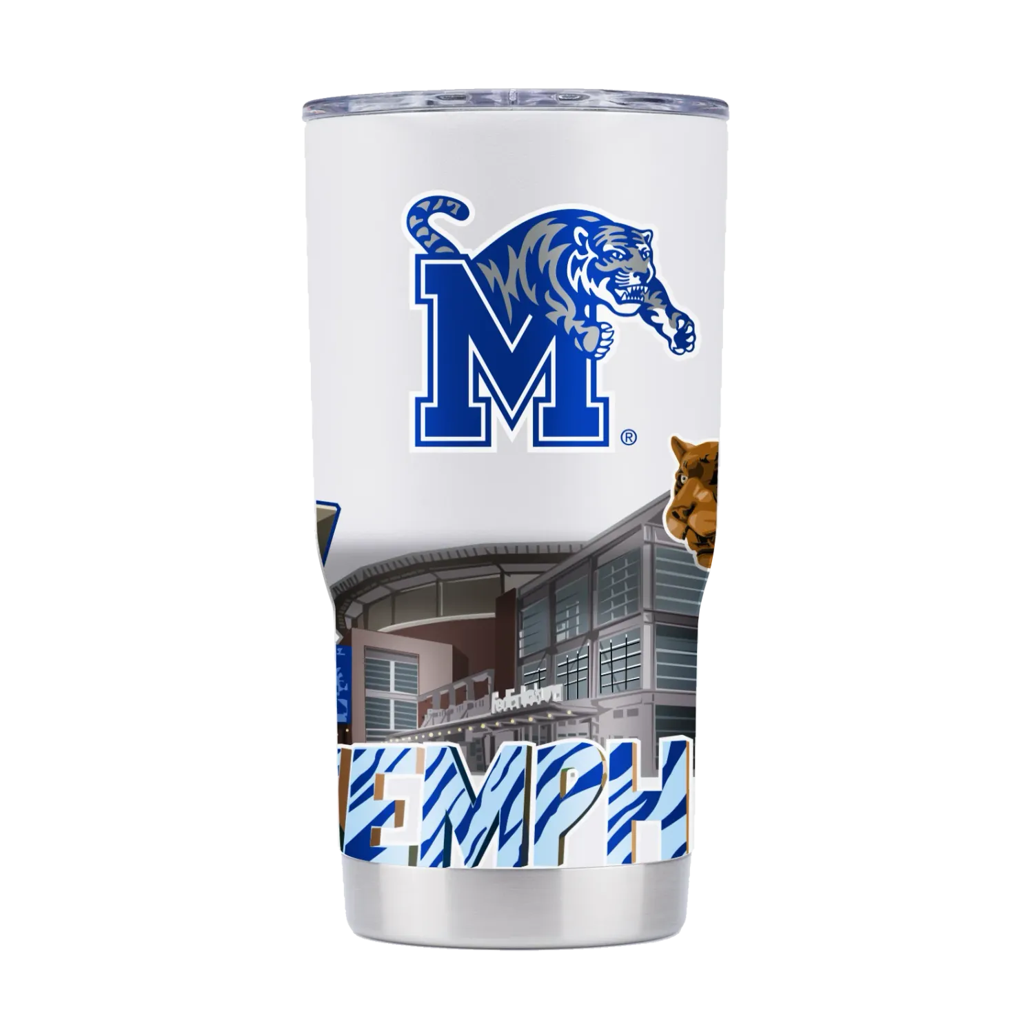Memphis Tigers Campus Icons 20oz Tumbler