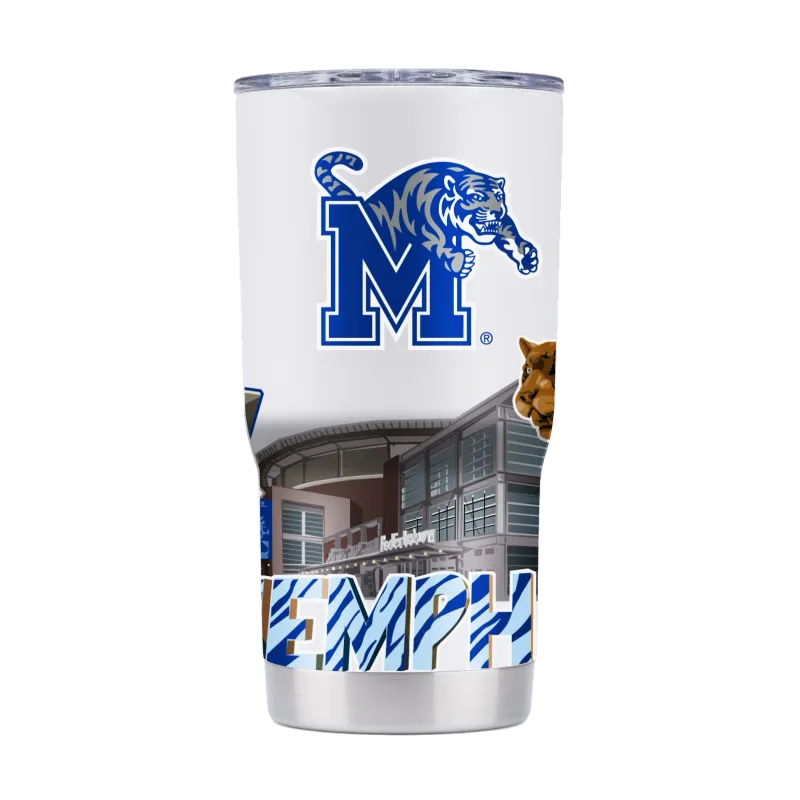 Memphis Tigers Campus Icons 20oz Tumbler