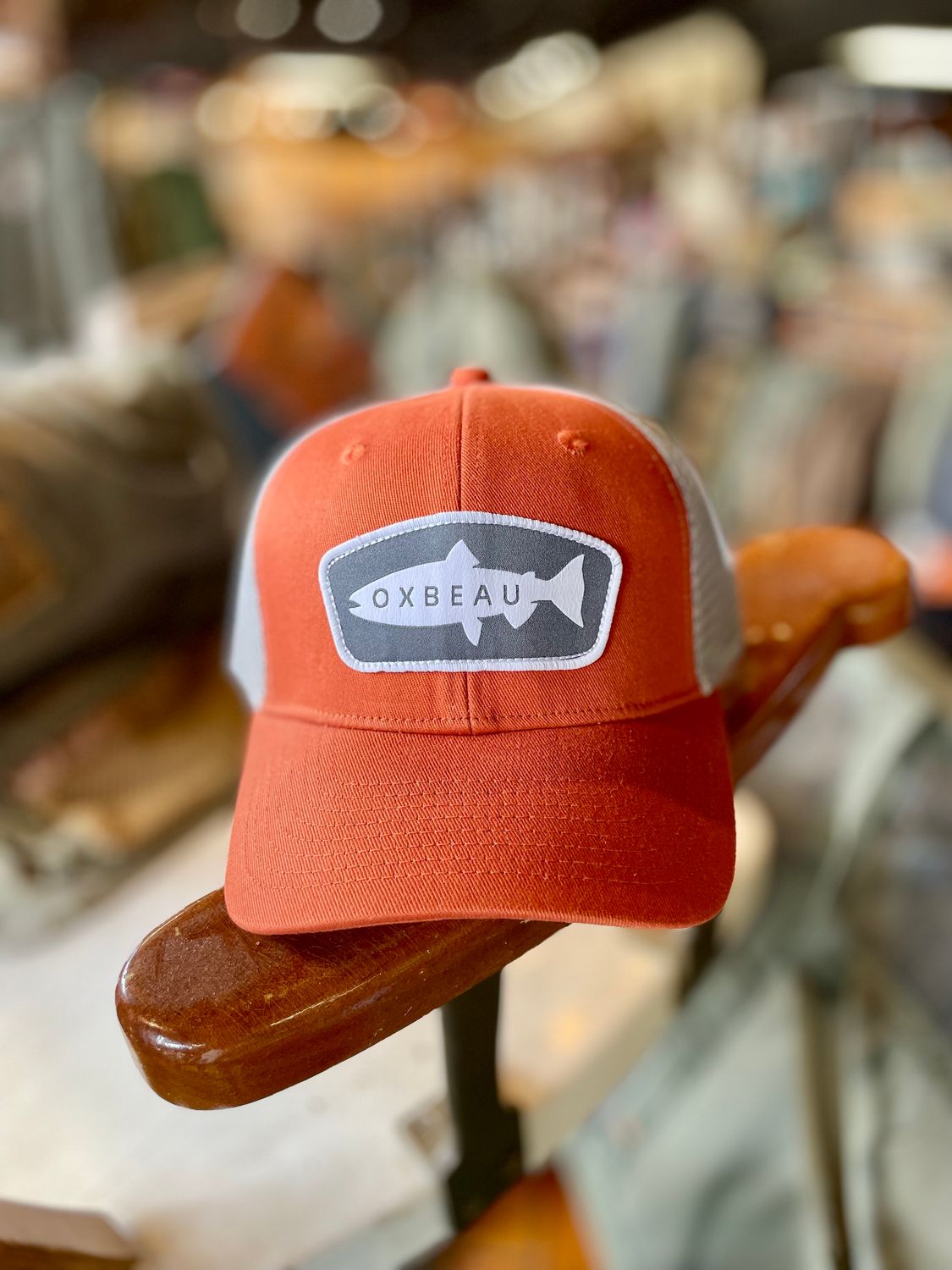 Oxbeau Trout Patch Trucker, Color: Rust