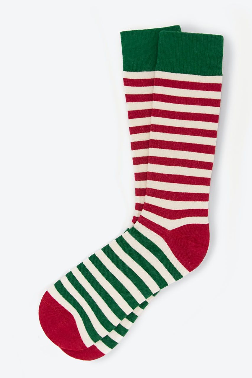 Christmas Elf Stripe Sock