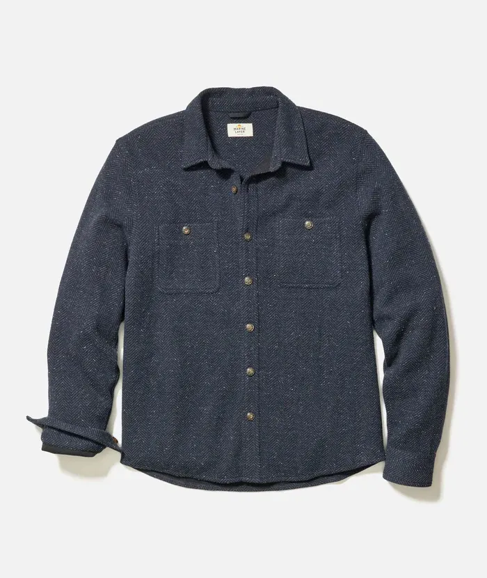 Pacifica Stretch Twill Shirt, Color: Dark Herringbone, Size: S