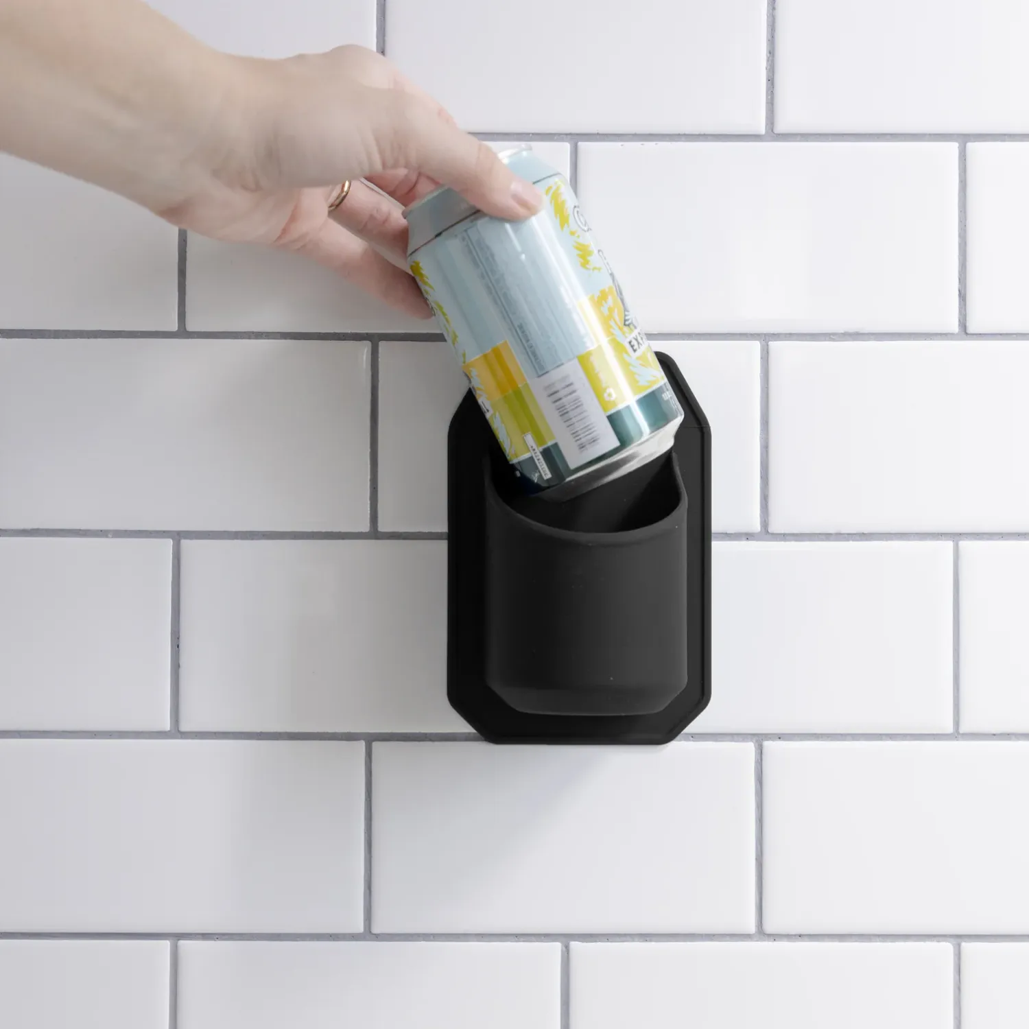 Shower Drink Holder, Color: Black