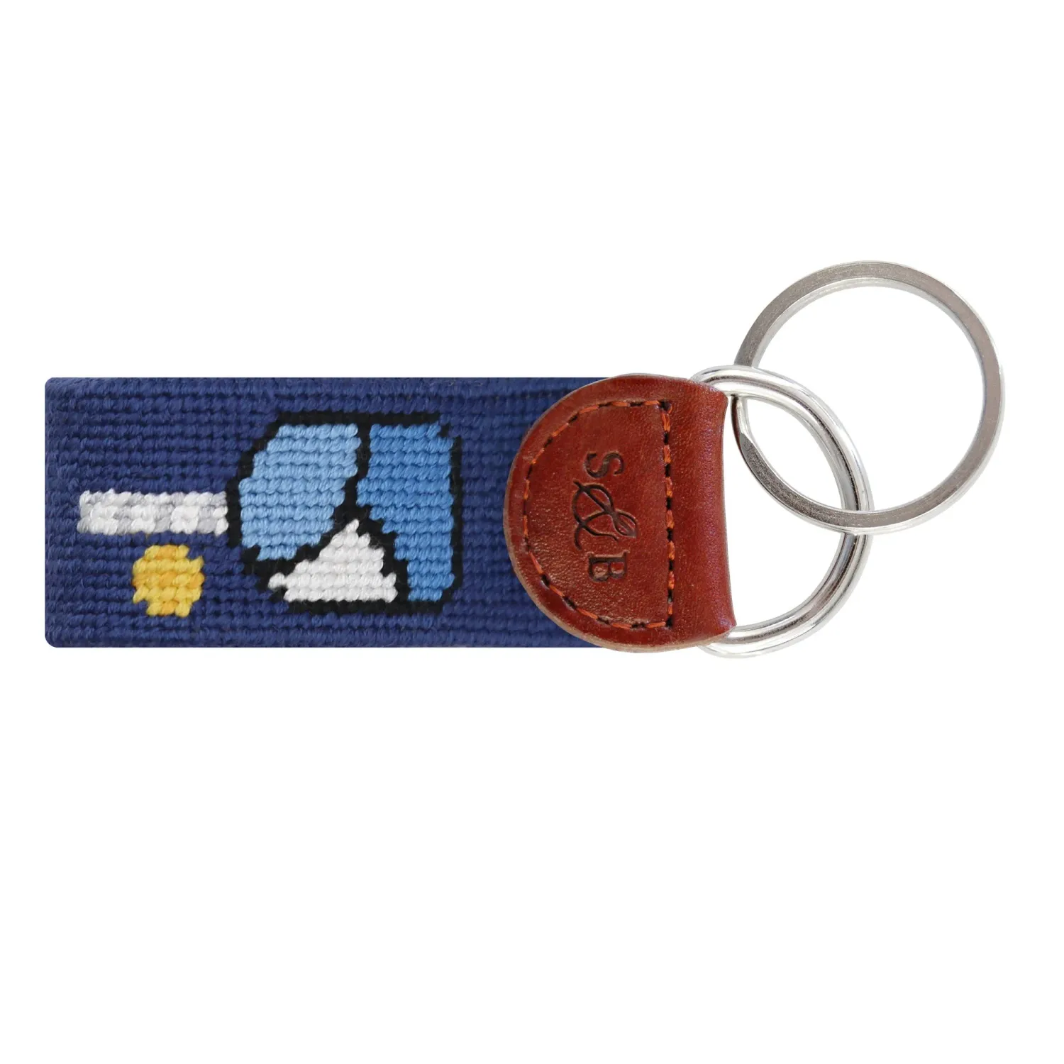 Needlepoint Key Fob Pickleball