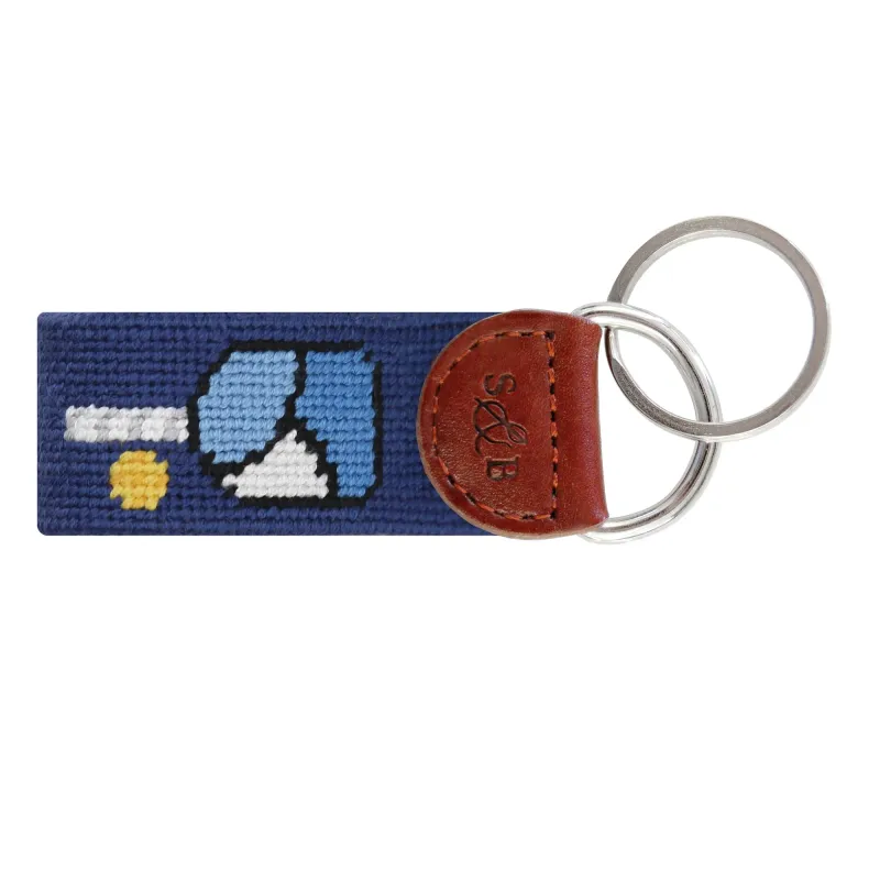 Needlepoint Key Fob Pickleball