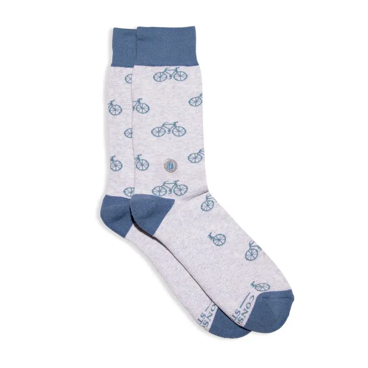 Socks That Give, Color: Books ( Gray Bicycles)