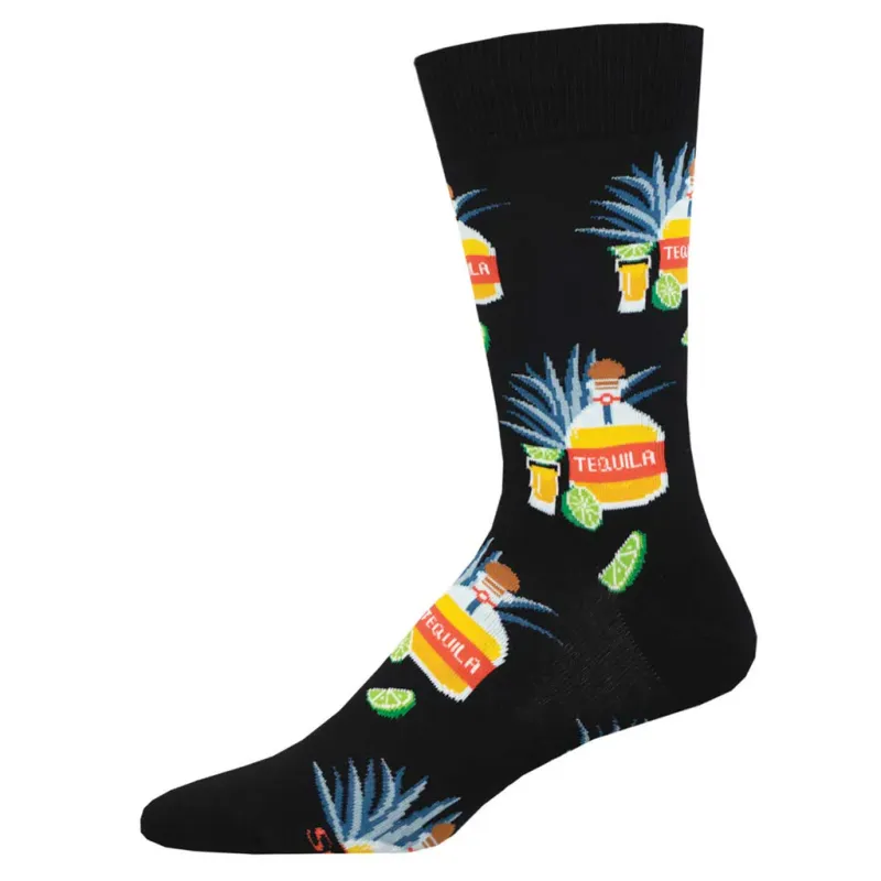 Tequlia and Lime Sock Black