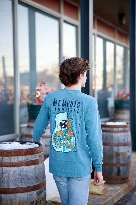 Memphis Guitar Long Sleeve Tee