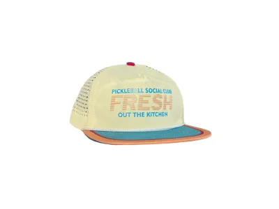 Retro Pickleball Social Club Rope Hat Tan