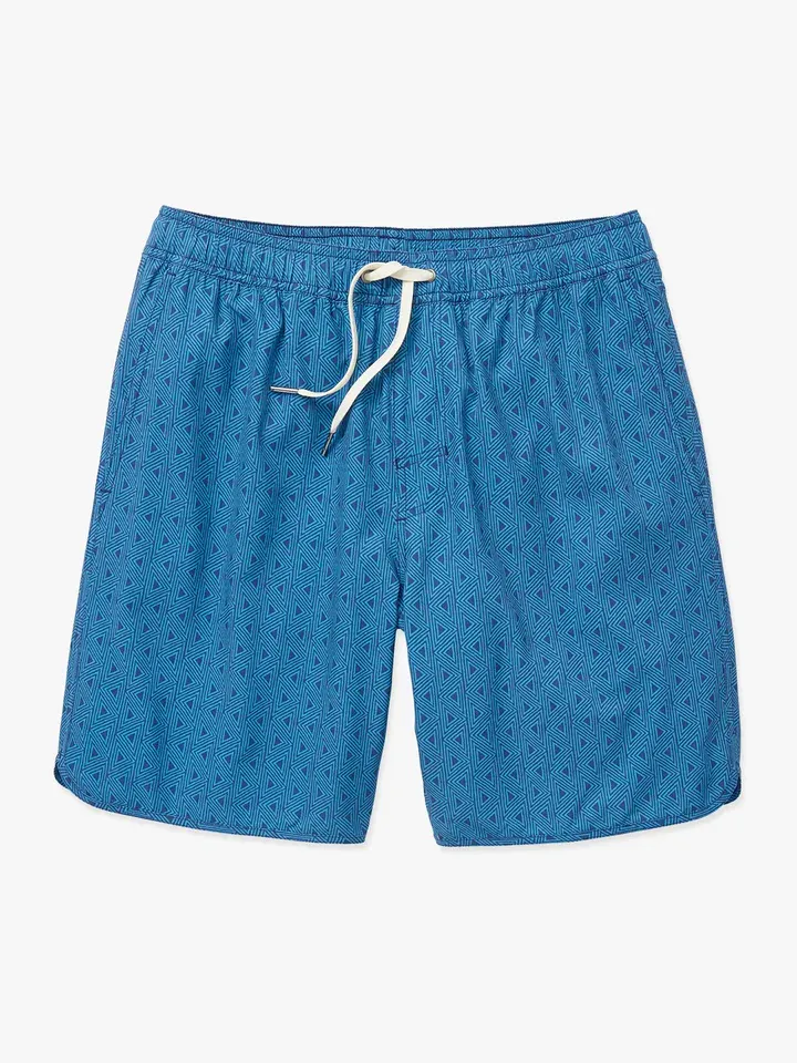 Anchor Short 8&quot;, Color: Electric Blue Geo, Size: S