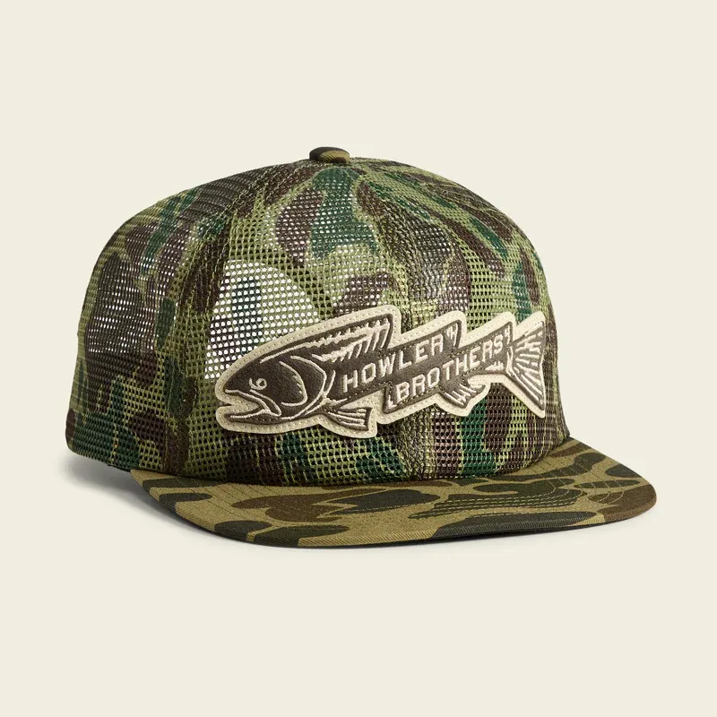 Unstructured Snapback Hats - Trout Bolt : Camo