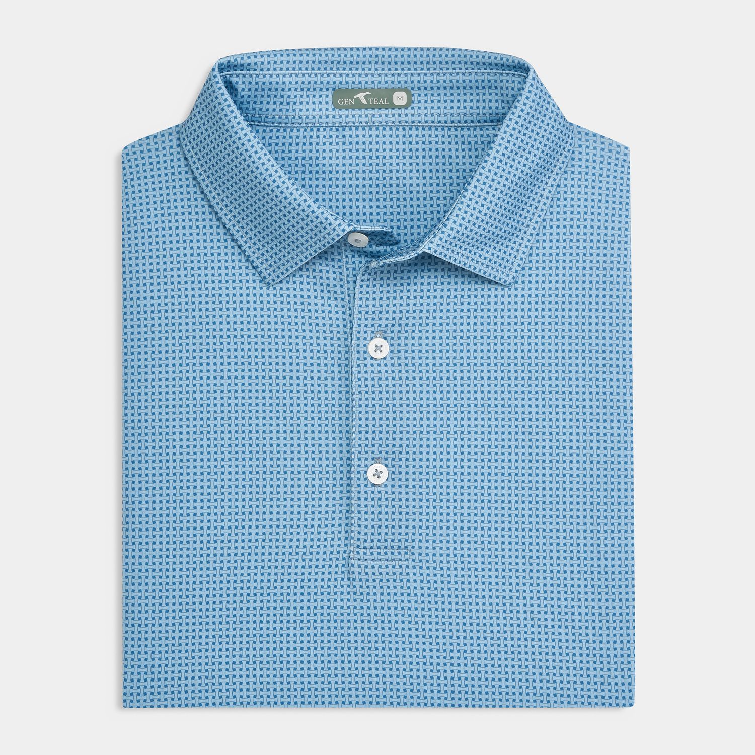 Lattice Printed Performance Polo
