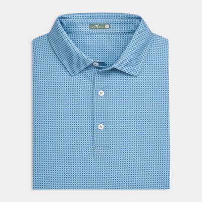 Lattice Printed Performance Polo